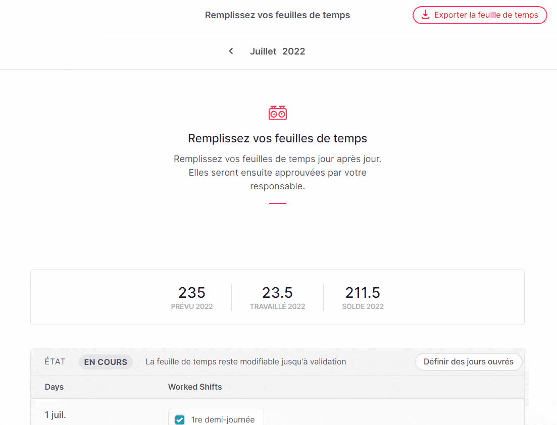Comprendre et Configurer Les Forfaits Jours